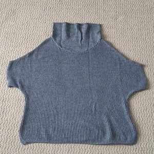 Organic Cotton Knit Sweater Poncho